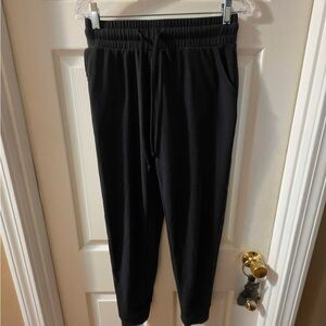 Black Drawstring Jogger Pants